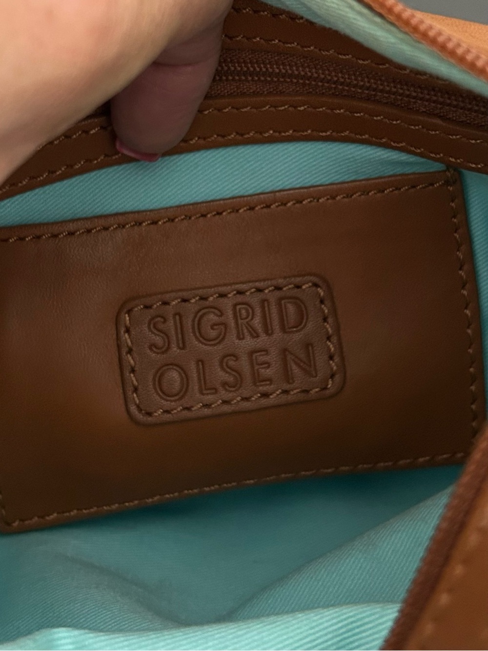 Sigrid Olsen Brown Leather Slouchy Hobo Shoulder Bag - Picture 10 of 13